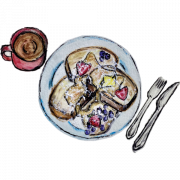 French Toast Breakfast PNG Images