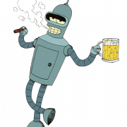 Futurama Robot PNG Image File