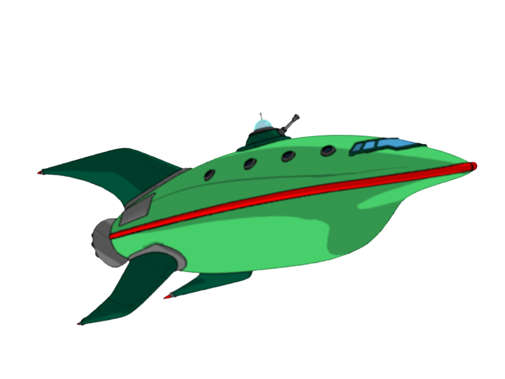 Futurama Spaceship PNG Images