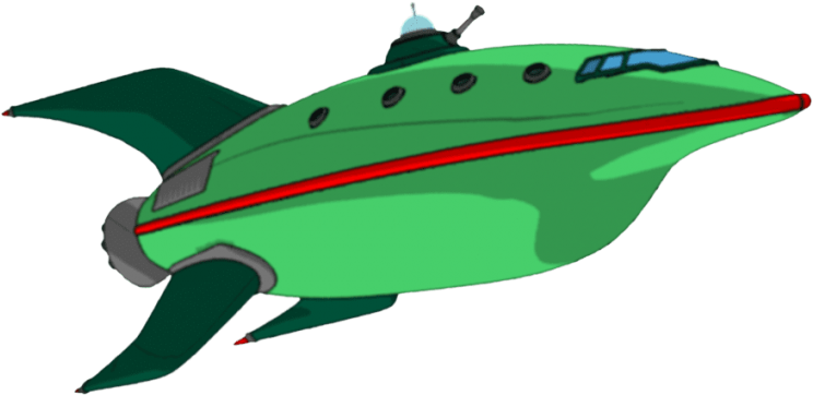 Futurama Spaceship PNG Pic