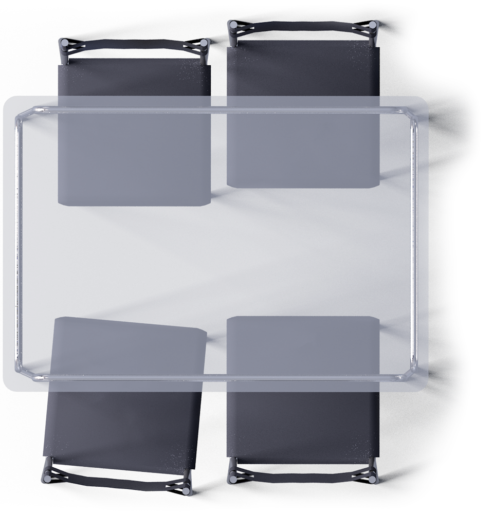 Glass Furniture PNG Cutout