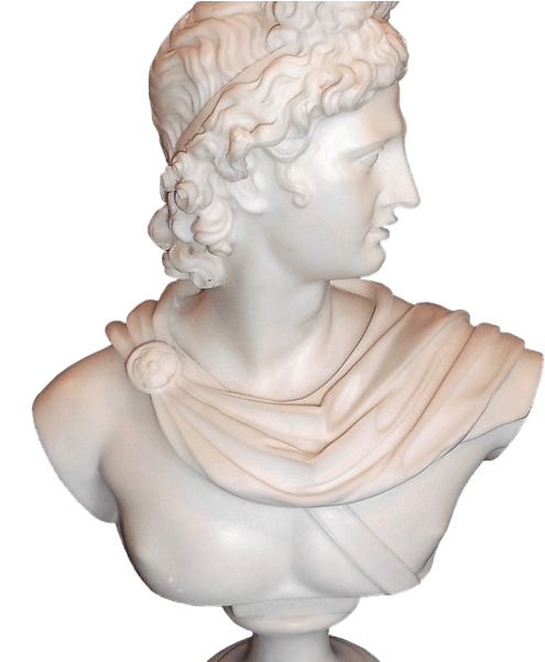 Greek Bust Sculpture PNG Image File