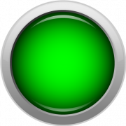 Button Green PNG Cutout