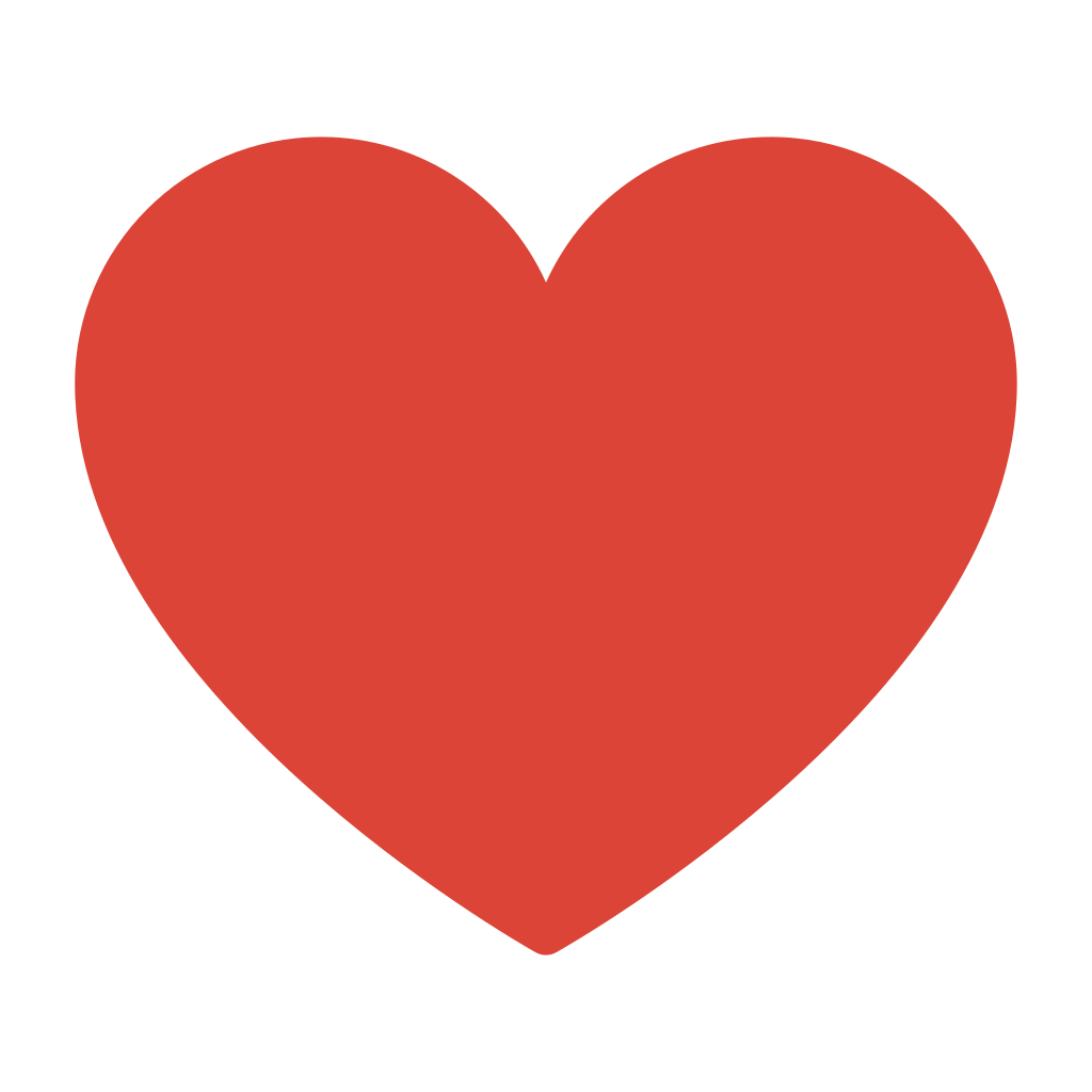 Heart Emoji PNG Cutout