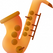 Saxofón de jazz png foto