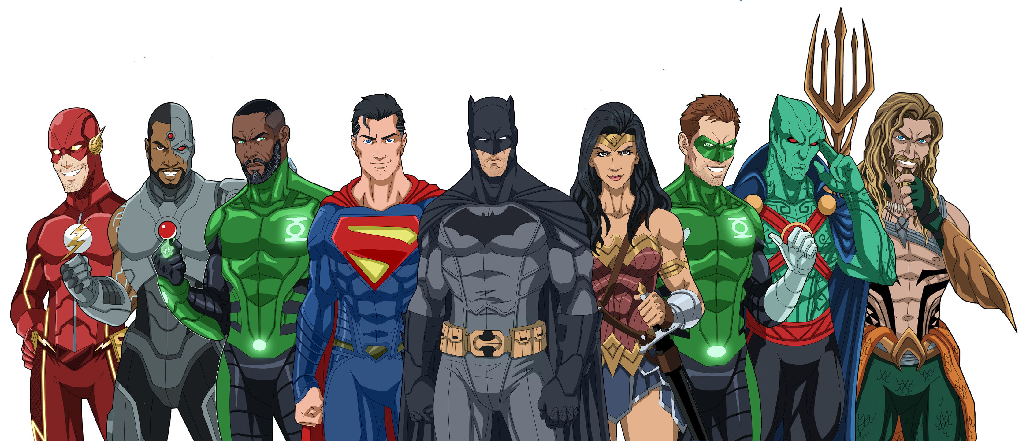Justice League Characters PNG Photo