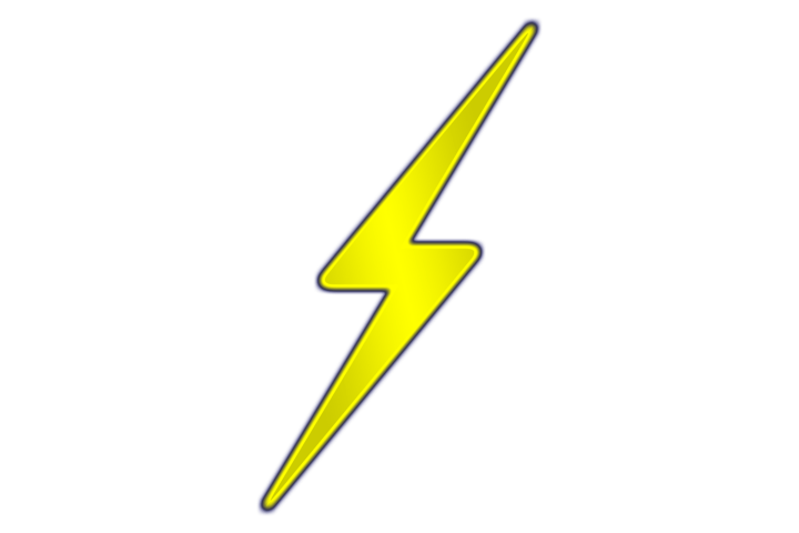 Lightning Bolt PNG Cutout