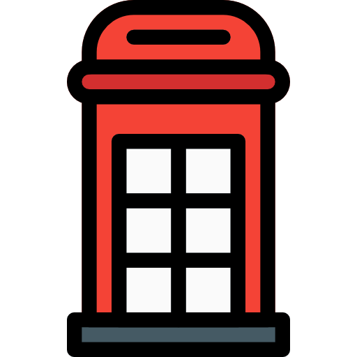 London Phone Booth PNG Cutout
