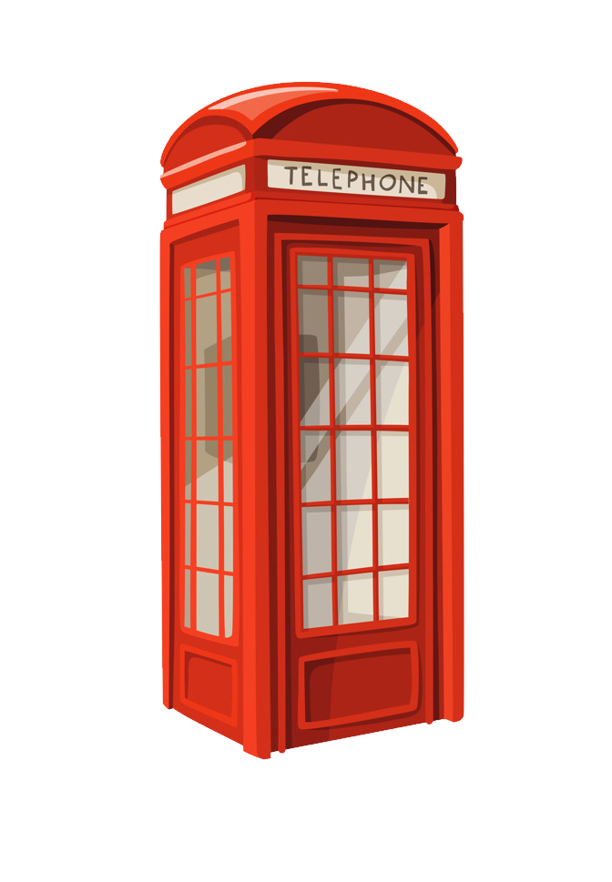London Phone Booth PNG HD Image