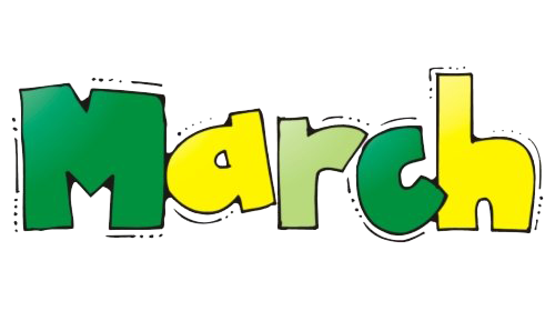 March Month PNG File