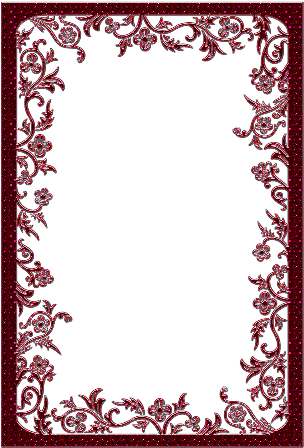 Maroon Frame PNG Picture