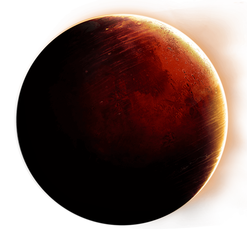 Foto png di Marte