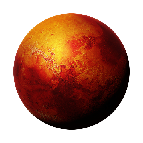 Mars Planet PNG Cutout