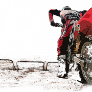 Transparan sepeda motorcross tanah