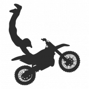 Motocross -Motorrad ohne Hintergrund