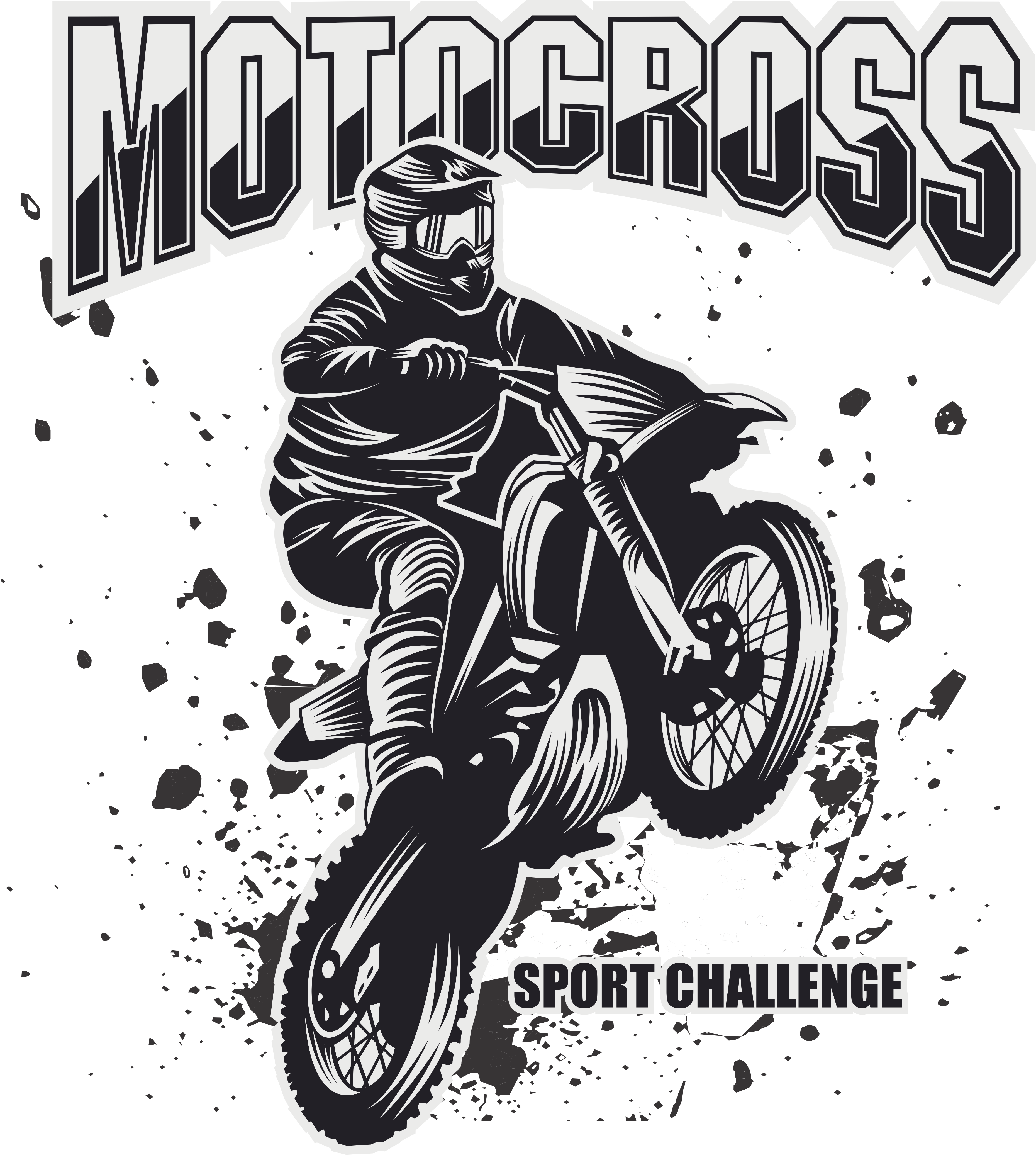 Motocross Motorcycle PNG Image File