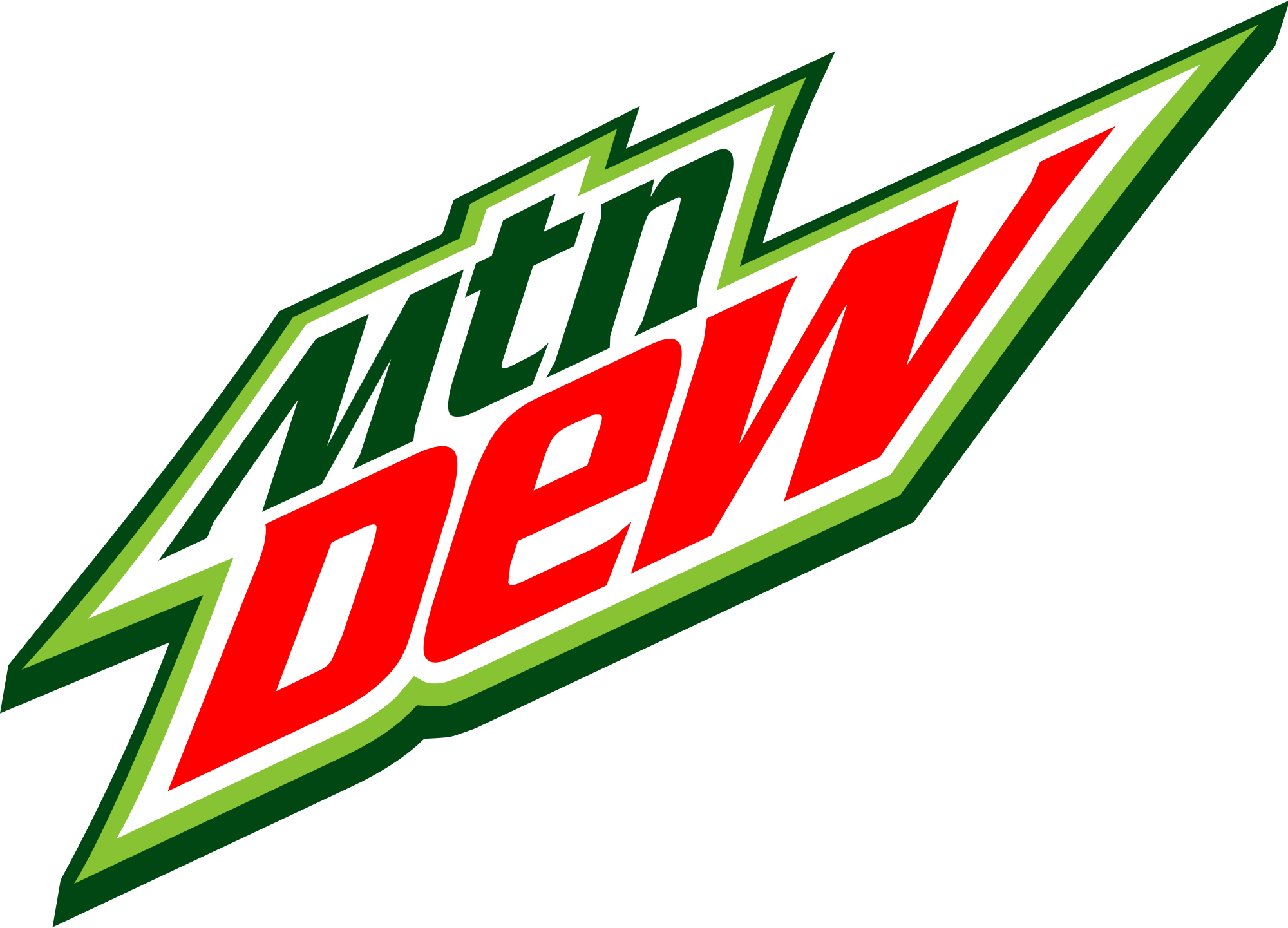 PNG -Datei Mountain Dew Logo