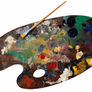 Краска палитры искусства PNG вырезание