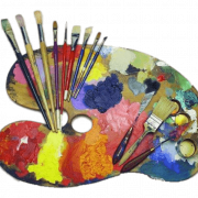 Paint Palette PNG Gambar