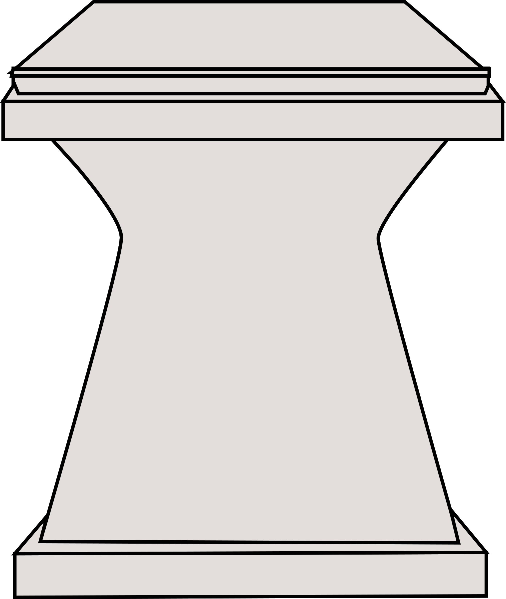 Pedestal Modern PNG Photo