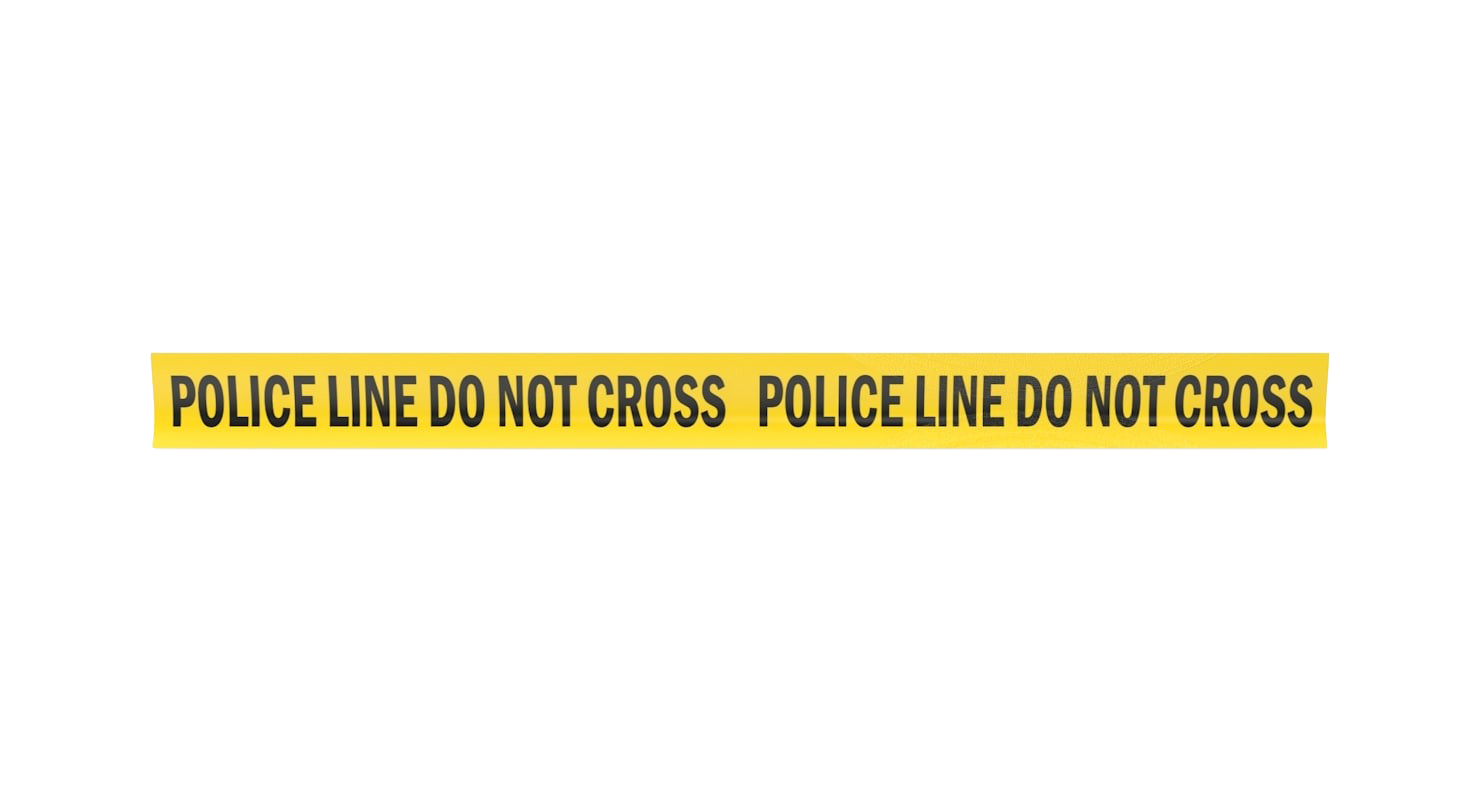 Police Tape Do Not Cross PNG Image