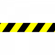 Politietape gele PNG -afbeelding
