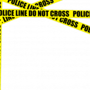 Police Tape Yellow Transparent