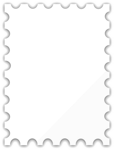 Postage Stamp Blank PNG Cutout