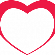 Le cœur rouge amour PNG