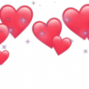 Jantung merah cinta PNG Cutout