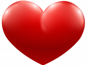 Kırmızı kalp aşk png dosyası