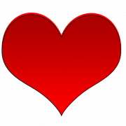 Red Heart Love Png Image gratuite