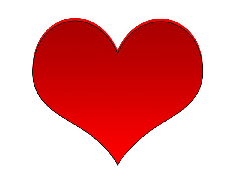 Red Heart Love Png Image gratuite