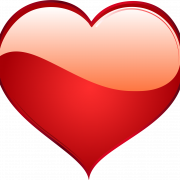Red Heart Love PNG HD Image