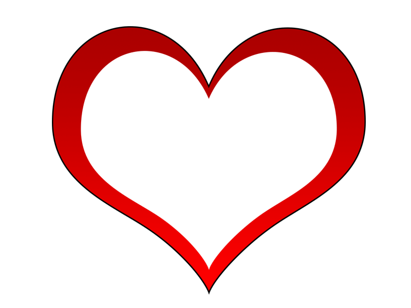 Red Heart Love PNG File immagine