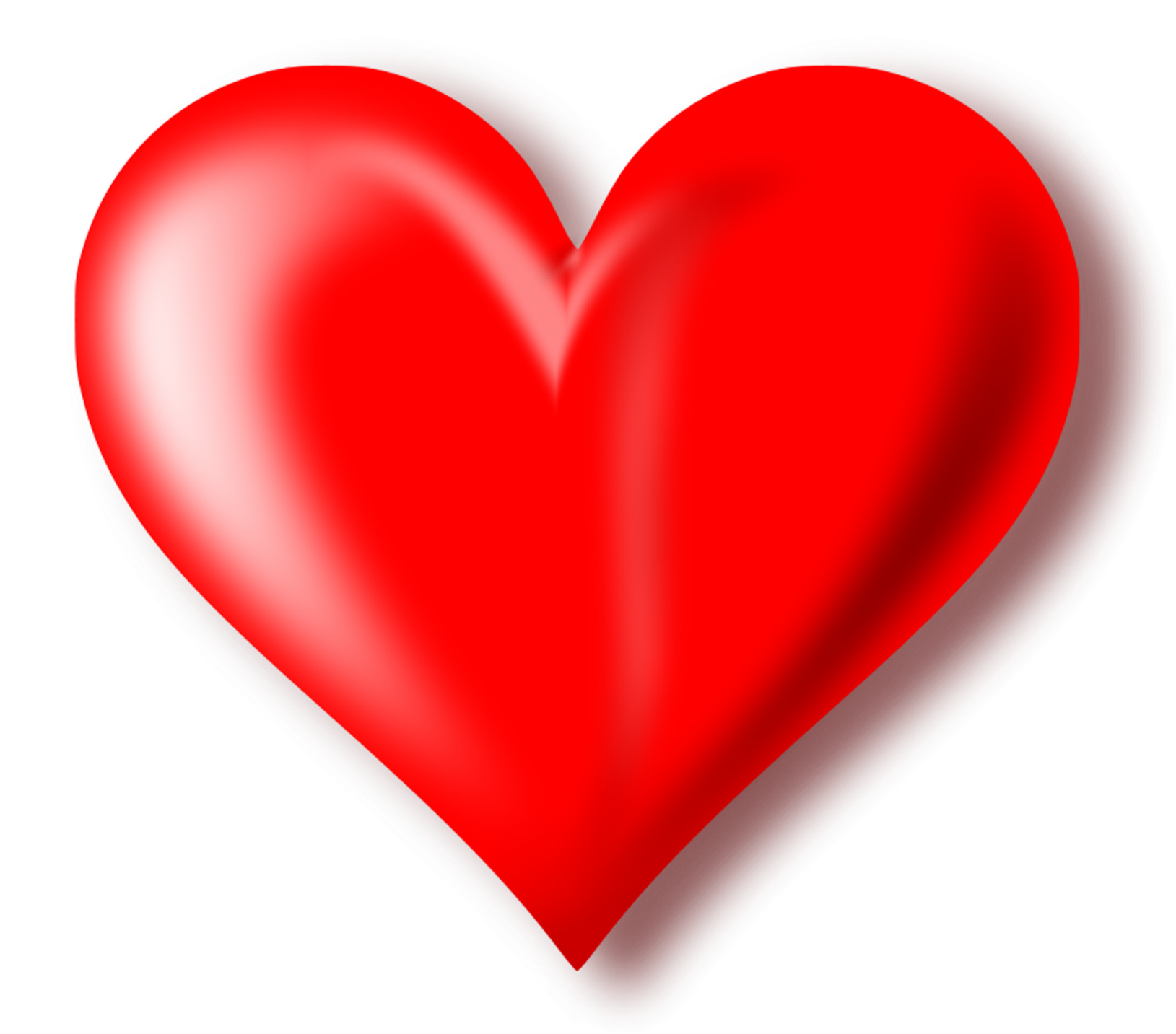 Red Heart Love Png Image HD