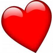หัวใจสีแดงรักโปร่งใส