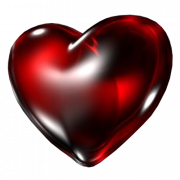 Красное сердце маленькое прозрачное