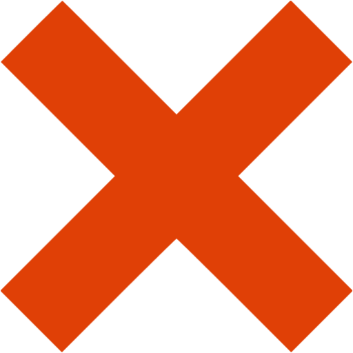 Red X PNG Image File