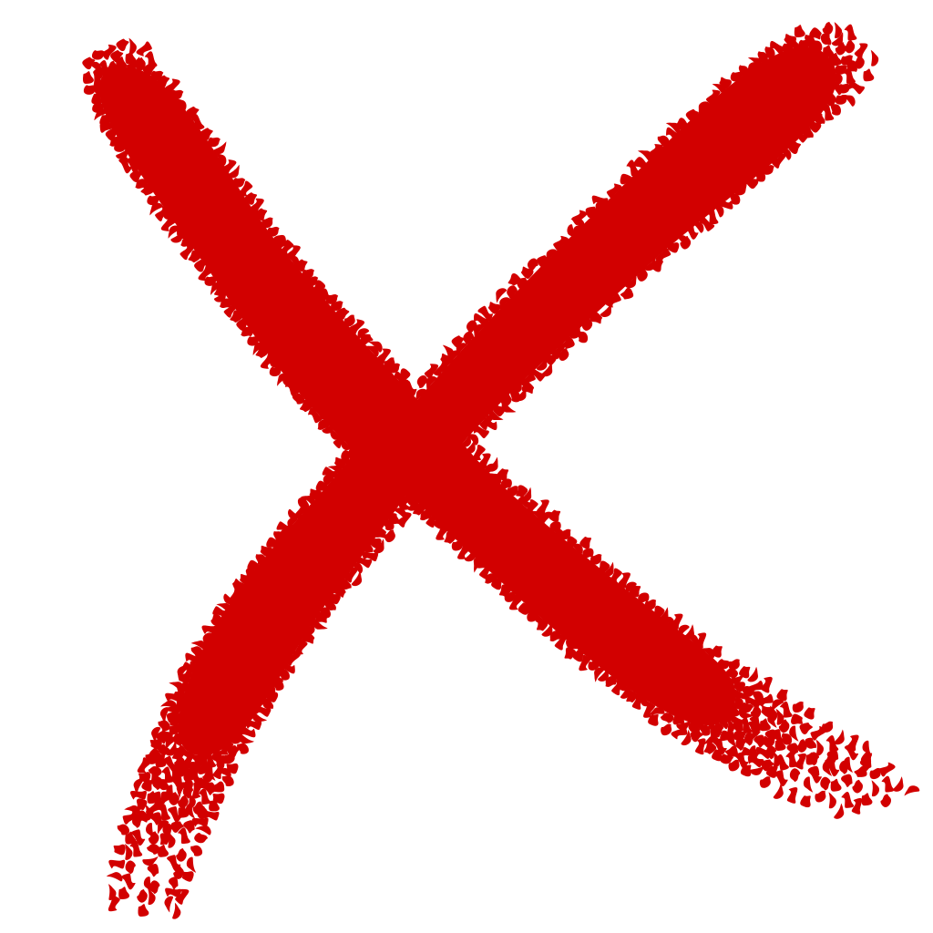 Red X PNG Image