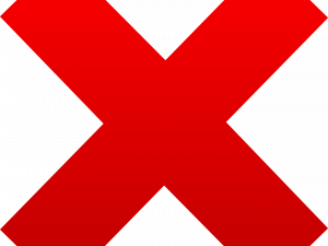 Red X PNG Pic