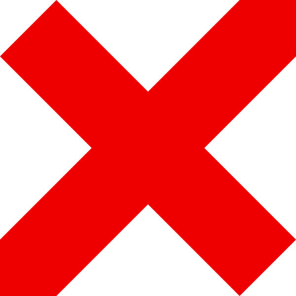 Red X PNG Picture