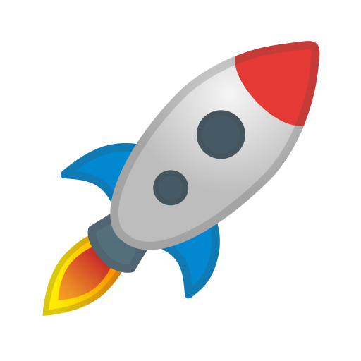 Rocket Emoji PNG Cutout