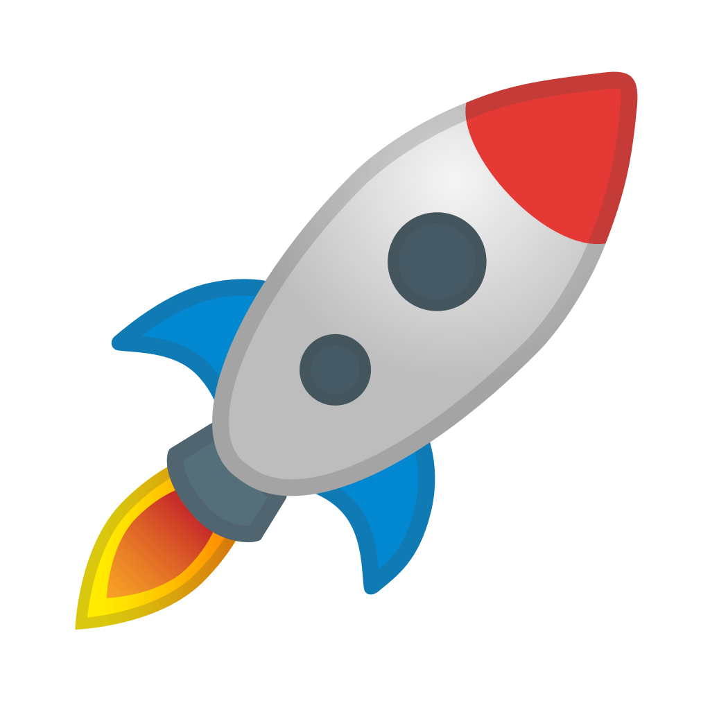Rocket Emoji PNG Photo