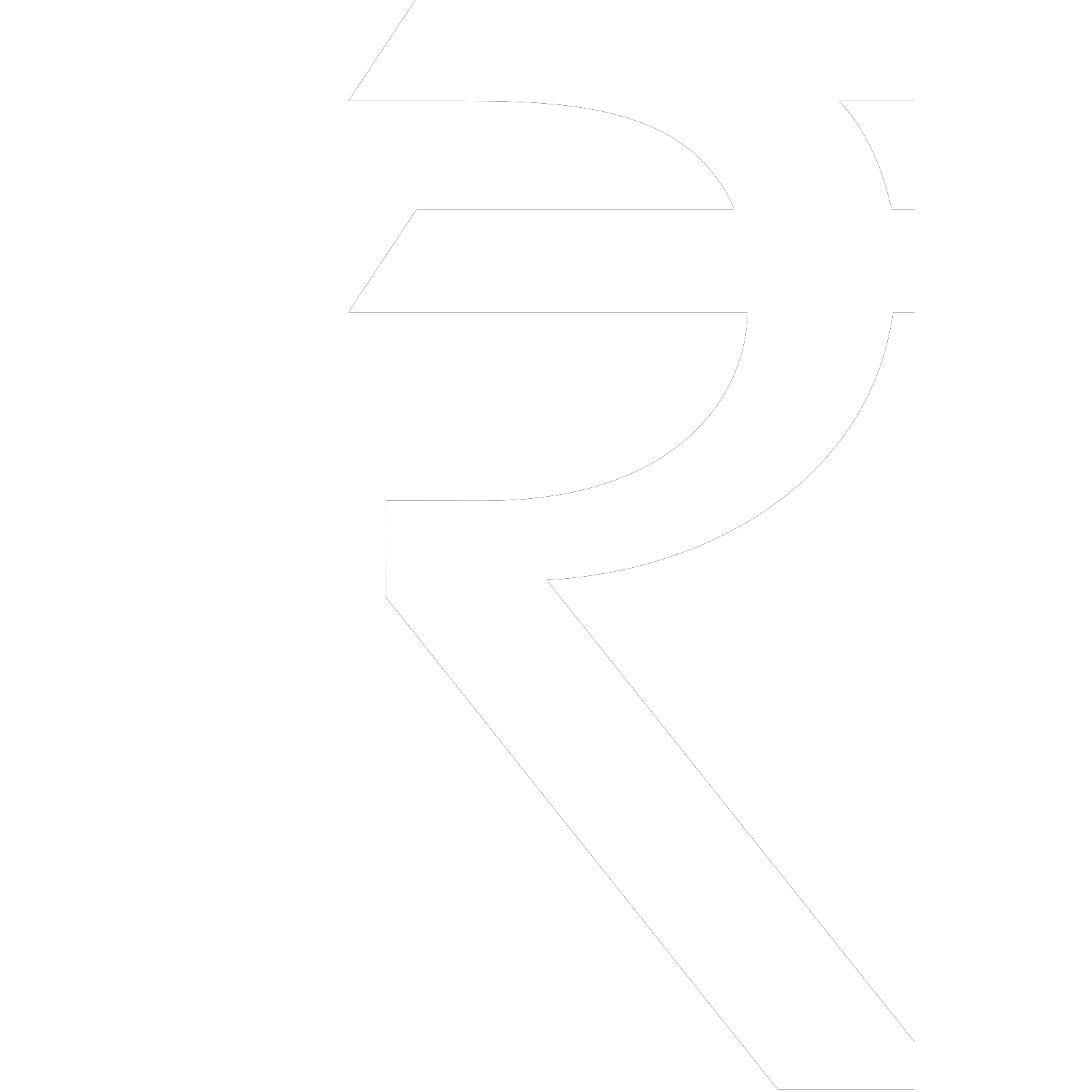 Rupee Sign White