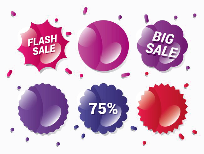Sale Badge Promotion Background PNG - PNG All