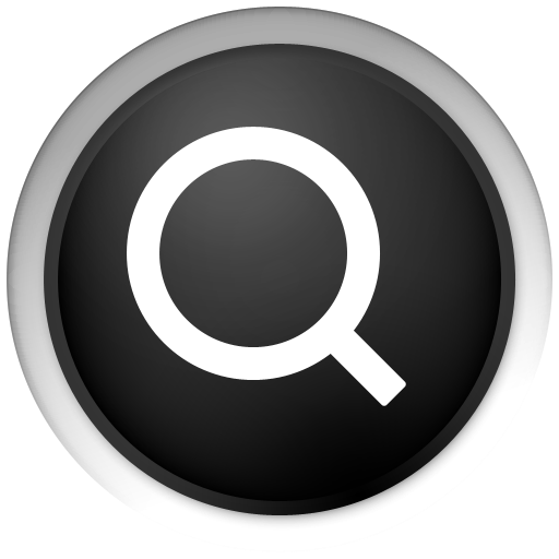 Search Button Black PNG Free Image