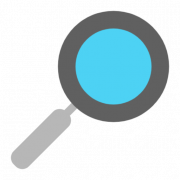 Search Button Blue PNG Image
