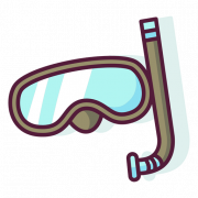 Snorkel Goggles Transparent