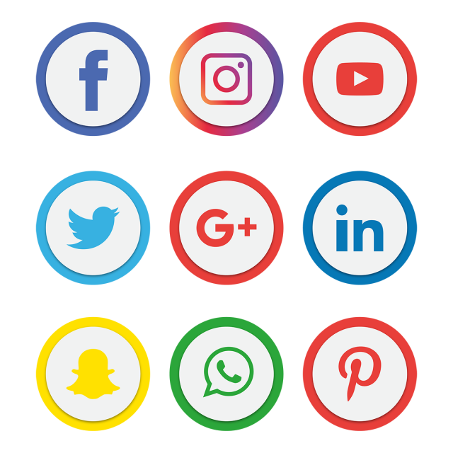 Social Media Logo PNG Clipart